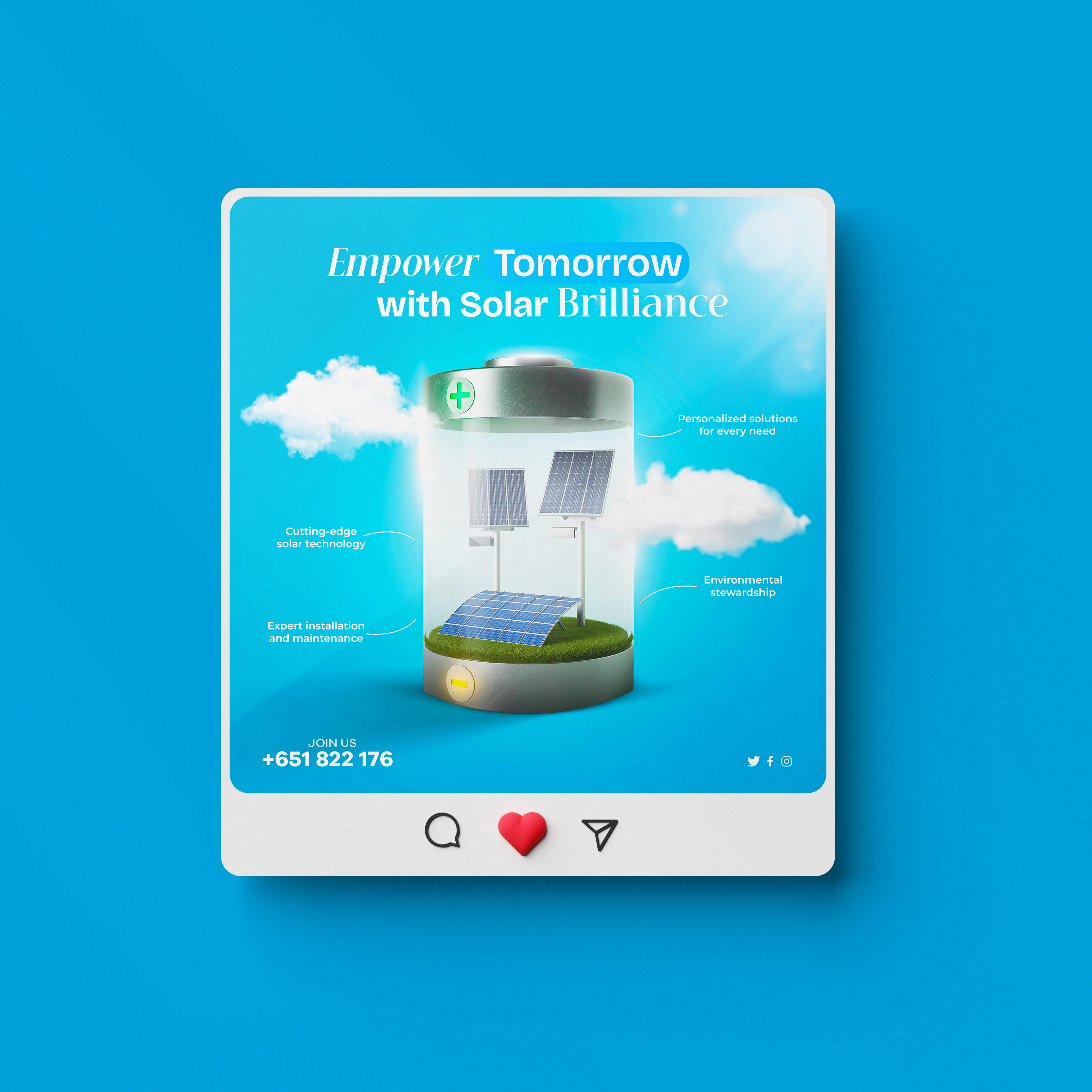 Social Media Post for Eco Solar Saver adobe illustrato animation branding graphic design logo motion graphics social social media post typography