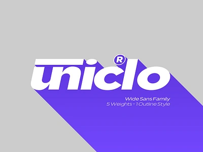 Uniclo Wide Sans Family Font advertising black bold collection display family fashion font legible medium opentype original presentation retro smooth strong typeface vintage web font website