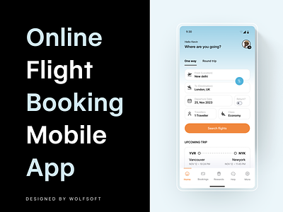Flight booking app 🚀✈️ android app booking booking system branding design flight flight booking flutter ios iphone mobile app online plane redesign ui uiux ux website