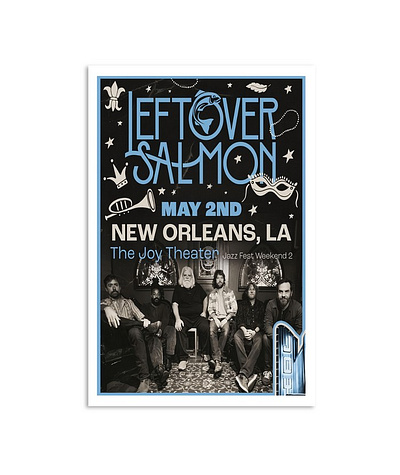 Leftover Salmon Tour In New Orleans, LA 5-2-2024 Poster