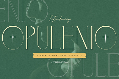 Opulenio – A Thin Elegant Serif Typeface opulenio font