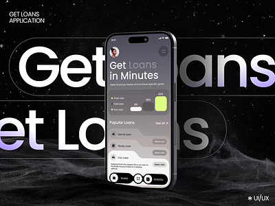 Loan app UI and animation ui