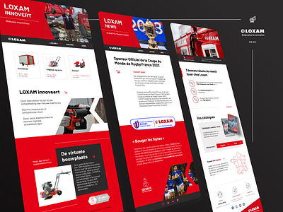 Loxam E-mailing campaign compaign e mail interface design loxam mailing product design red web design