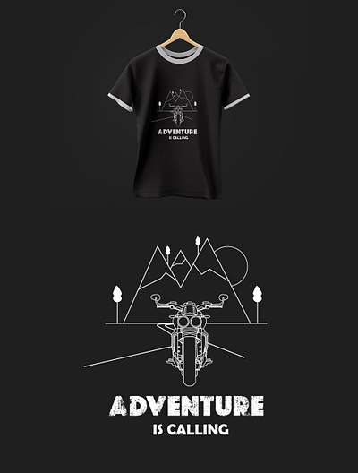T-Shirt Design (Adventure Is Calling) branding design digital art graphic design illustration tshirt tshirt design tshirt designs tshirts vector vector art
