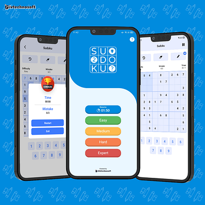 Sudoku App branding graphic design ui