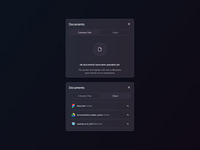 Upload 💥 black cloud crm daily dailyui dashboard document file files icon minimal modal popup purple ui upload white