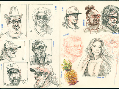 sketchbook spread [traditional] character etching ink pakowacz pencil drawing sketchbook sketching traditional art watercolor