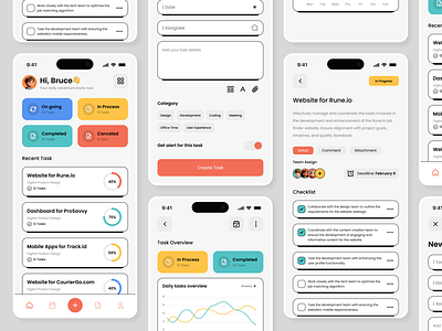 Streamline | Mobile App app app design branding clean design illustration mobile productivity productivity tools retro seamless service task management todo app todo list ui unique user interface ux