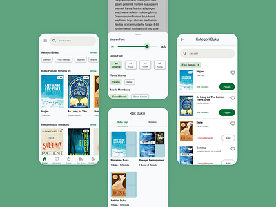 iKalbar Redesign - Digital Library App digital libary ebook app mobile app reading app redesign ui