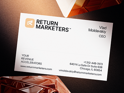 Return Marketers | Visual Identity b2b marketing brand design branding business card design design studio graphic design id card logo visual identity