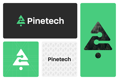 Pinetech Logo showcase branding design graphic design illustration logo ui vector