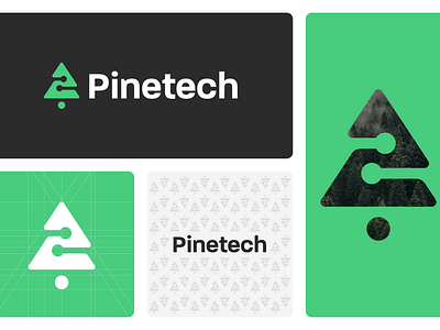 Pinetech Logo showcase branding design graphic design illustration logo ui vector