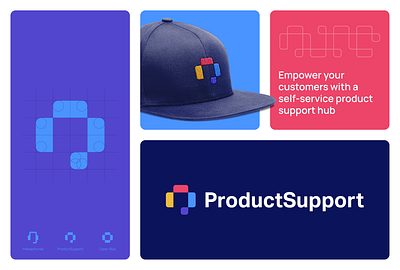 Product Support Logo showcase branding design graphic design illustration logo ui ux vector