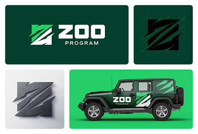 Zoo Program Logo Showcase branding design graphic design illustration logo ui ux vector