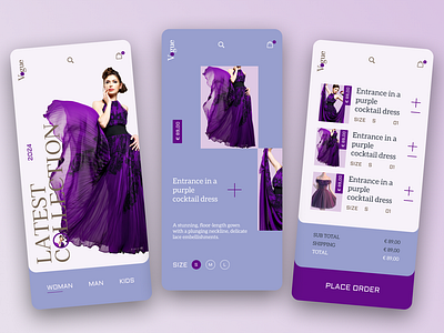 Vogue app ecommerce ecommerce app fashion shopping app ui vogue vogueapp website