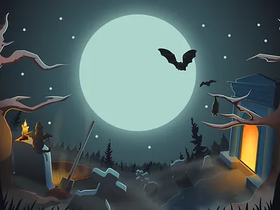 Illustration for Halloween poster halloween illustration vector