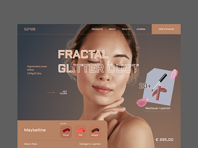 Siflor beauty beautyinnature cosmetics ecommerce screencare siflor siflorcosmetics ui website