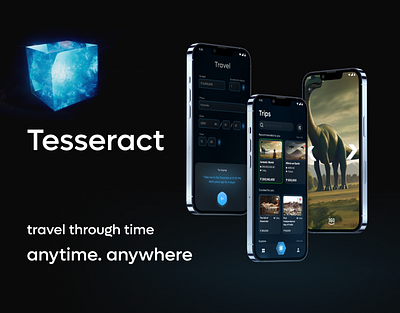 Tesseract Time Travel App ui