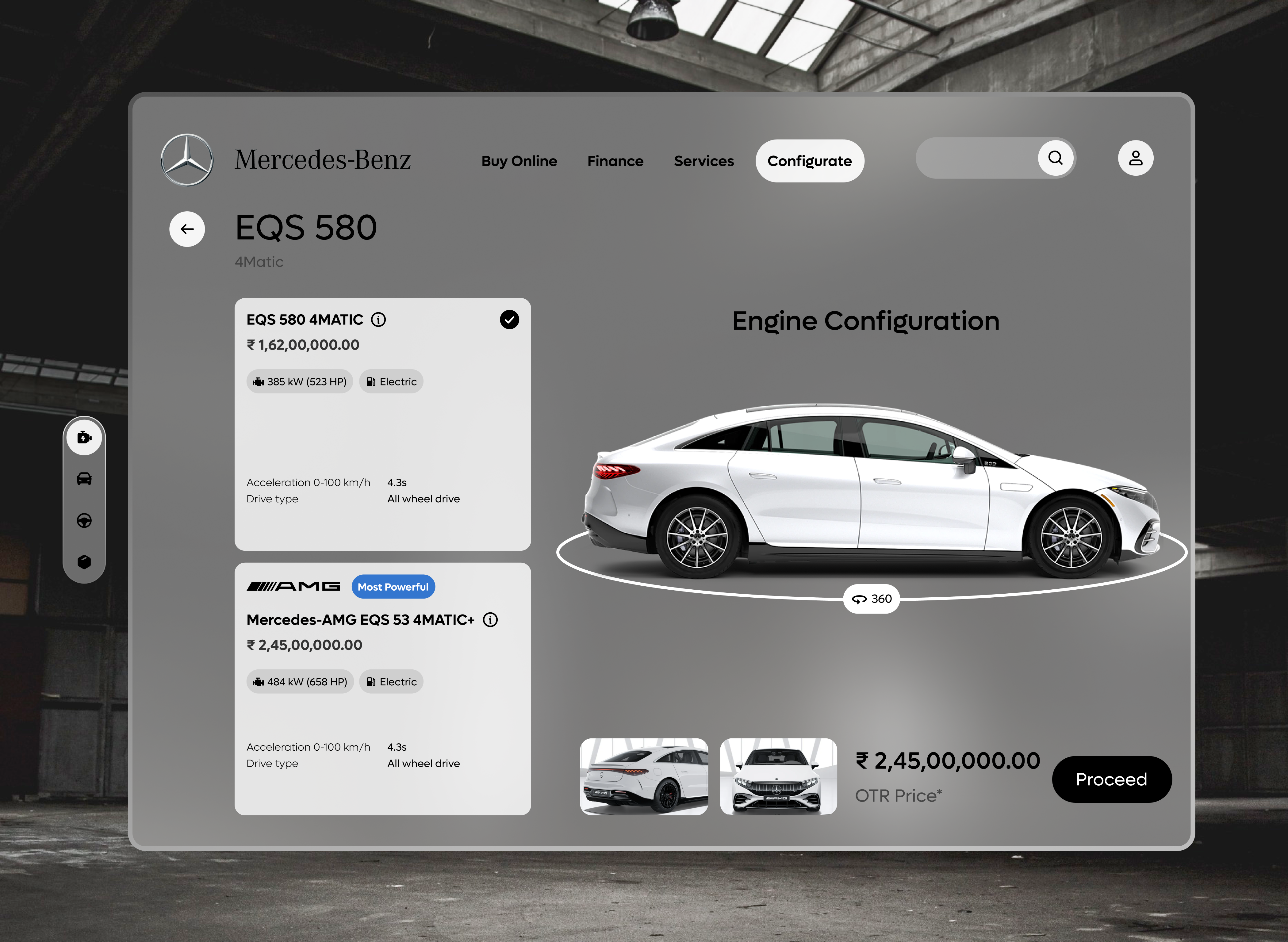 Mercedes Configurator Redesign redesign ui