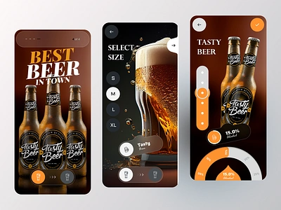 Tasty Beer app beer breweryinyourpocket cheerstoconvenience juice tastybeer ui ux