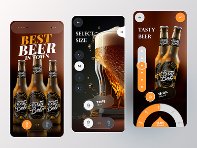 Tasty Beer app beer breweryinyourpocket cheerstoconvenience juice tastybeer ui ux