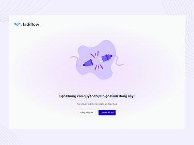 LadiFlow - 403 Error Page 403 404 500 automation branding crm design error page graphic design marketing ui