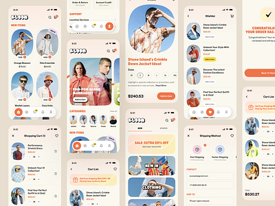 E-Commerce App Project app clothing app clothing brand designer e commerce e commerce app ecommerce ecommerce app fashion app fashion brand minimal mobile app online store product design shop app trendy ui uiux ux