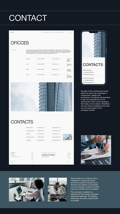 Website design architecture studio interior companywebsite contactpage corporatewebsite ui uiux uiuxdesign uiuxdesigner