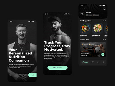 Fitness Club 🏋️ | Mobile App Design android diet exercise fitness food gym health ios mobile ui nutrition sport ui ux workout