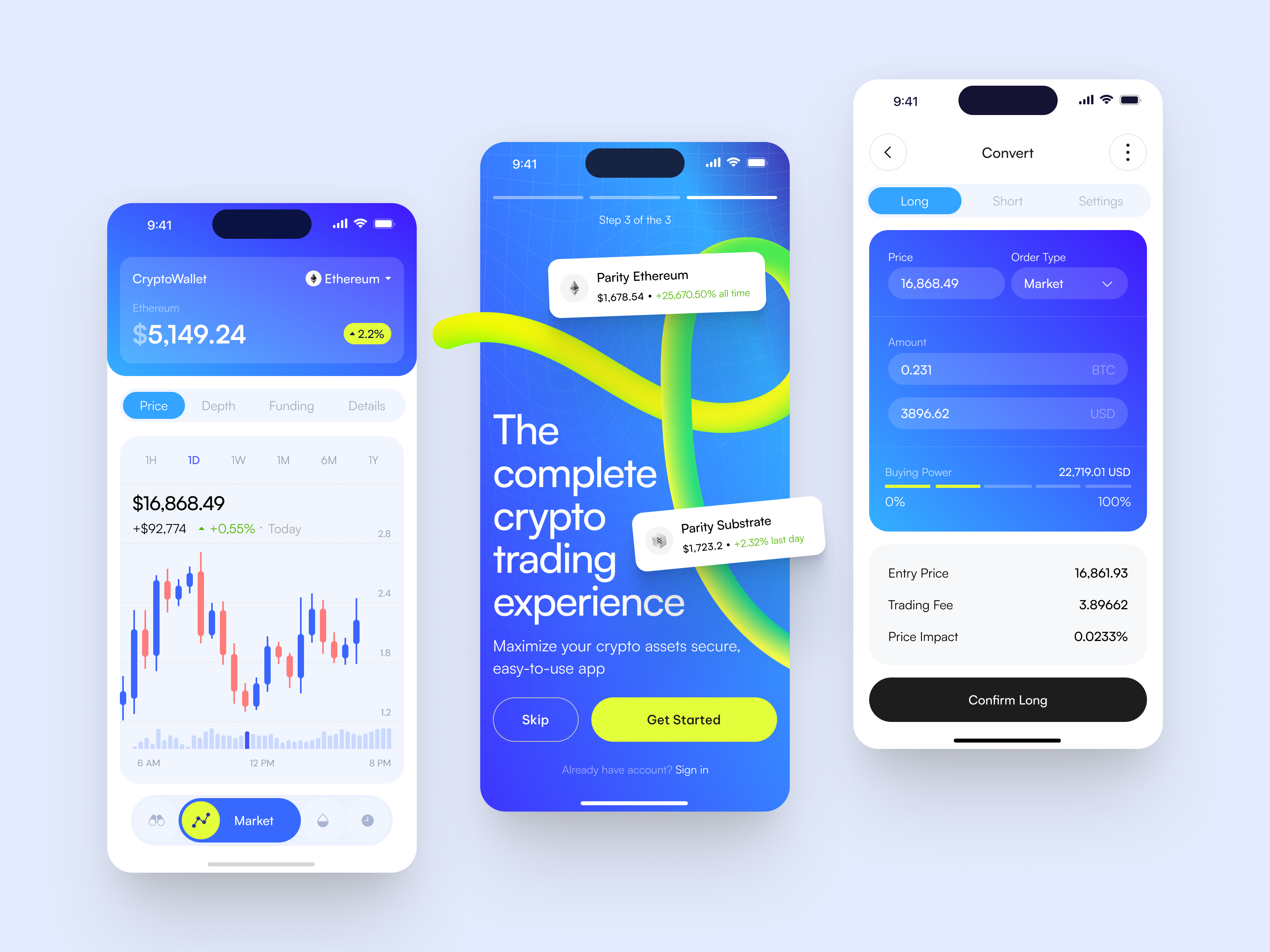 CryptoHarbor - Mobile App app design application design arounda blockchain crypto design ios ios app design mobile mobile app mobile app design mobile design mobile ui nft ui uiux ux