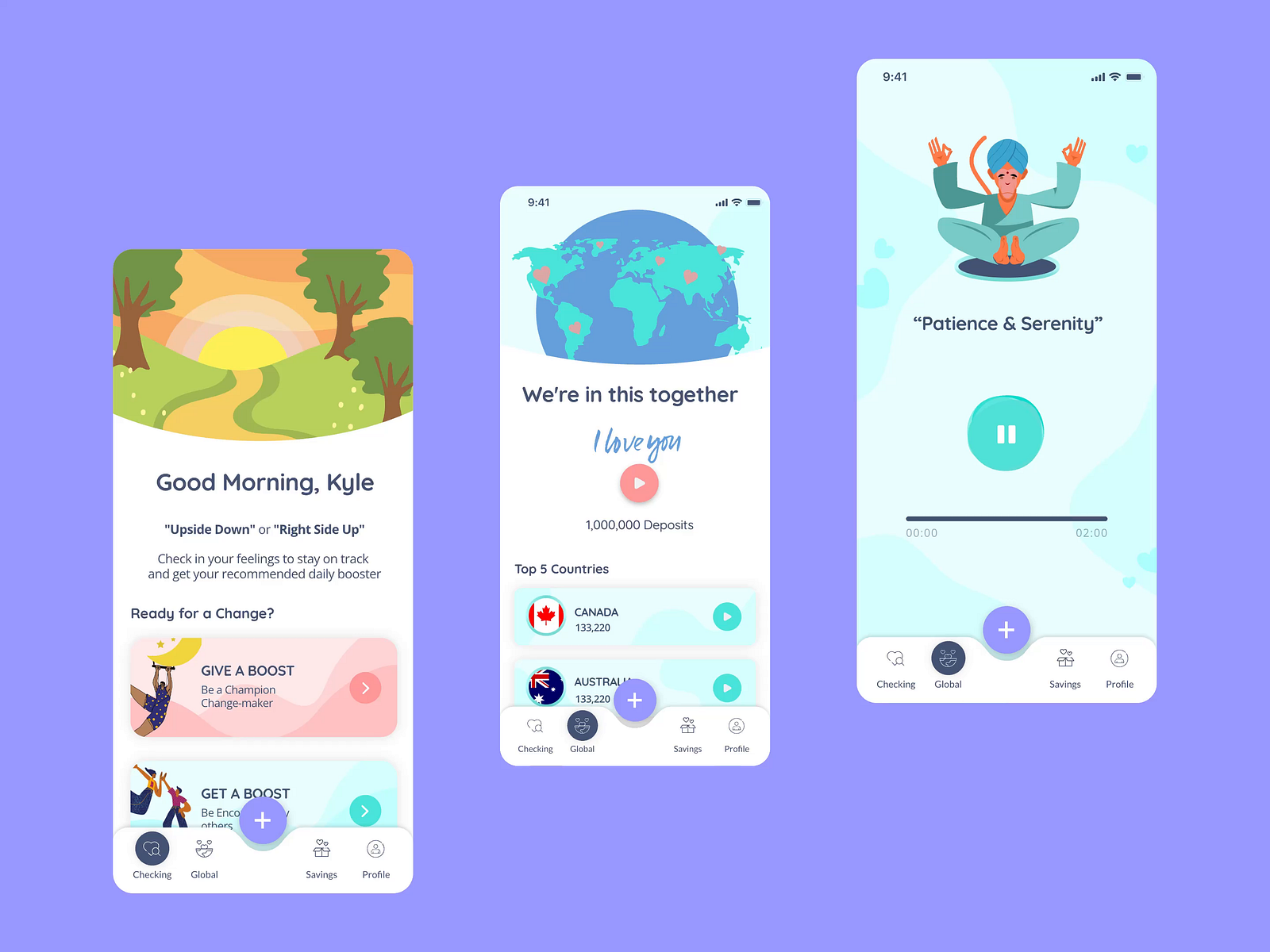 Mental Wellness Mobile App UI UX Design by Smiling Pixels on Dribbble