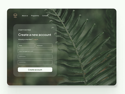 Yogus Sign Up page dailyui dailyui001 design graphic design logo signup ui ux website yoga