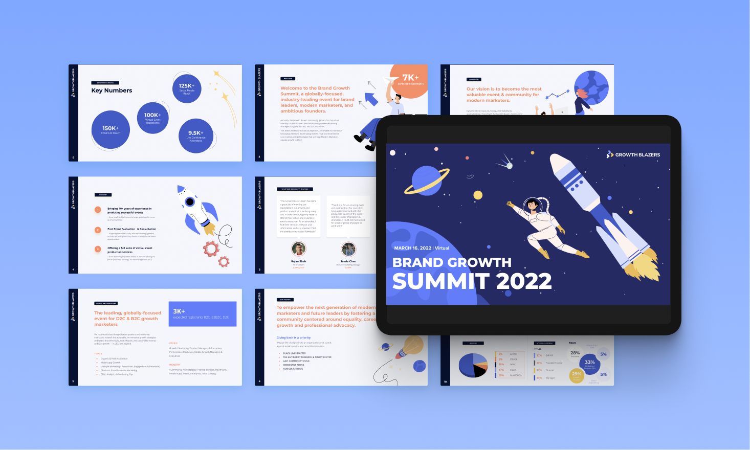 Marketing Pitch deck graphic design marketing pitch