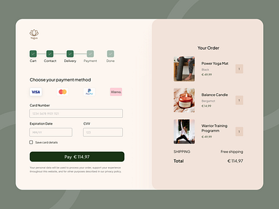 Credit card checkout page branding checkout dailyui dailyui002 graphic design payment ui ux website