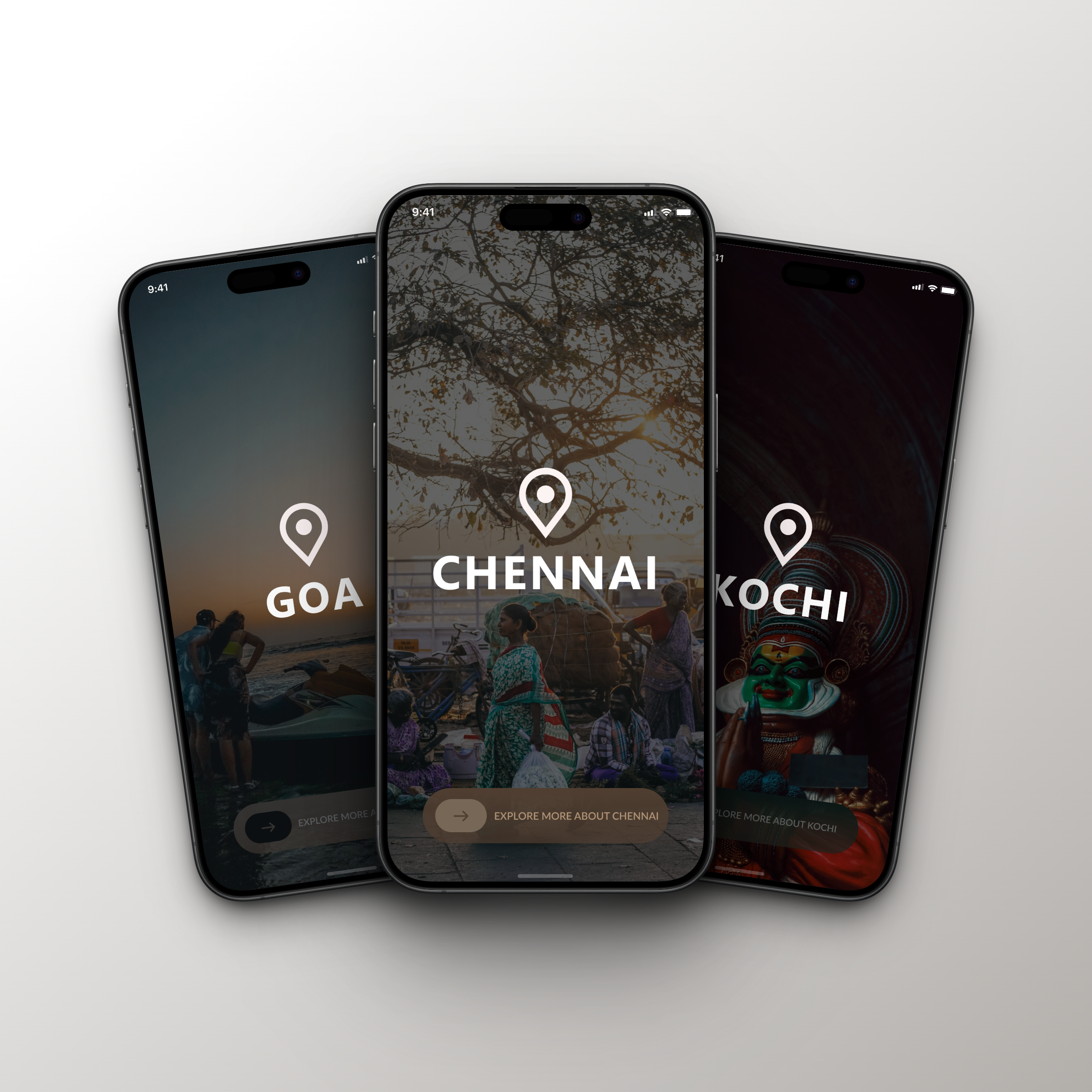 Cities Exploring Mobile App Home Page UI design figma mobile app mobile app design mobile design product design ui user experience user interface ux