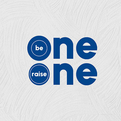 Be One Raise One Logo and Keynote Design branding keynote presentation simple simple logo wordmark logo