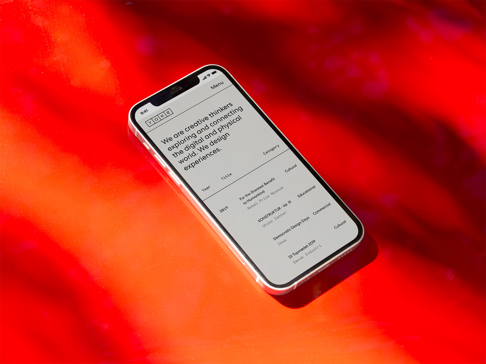 Yoke Studio Website Design animation branding design interaction typography ui ui design ux web