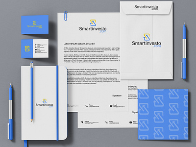 Business Brand Identity- Smartinvesto. advertisingagency brandidentity brandlogo businesslogo clothingbrand customlogo digitalagency innovatixdesigns innovatixhub logoconcept logodesign logodesigns logoideas logoprocess professionallogo smartinvesto stationary streetwearbrand uniquelogos