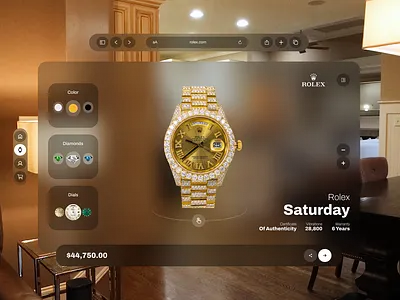 Rolex website concept rolex ui ux web design