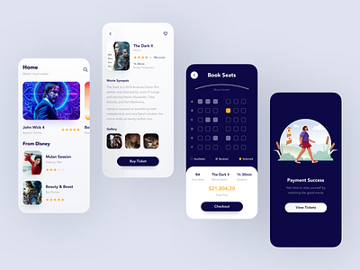 Cine Glide - Movie Ticket Booking App app application booking cinema mobile mobile app movie movie booking movie ticket movie ticket order order order ticket ticket ui uiux ux