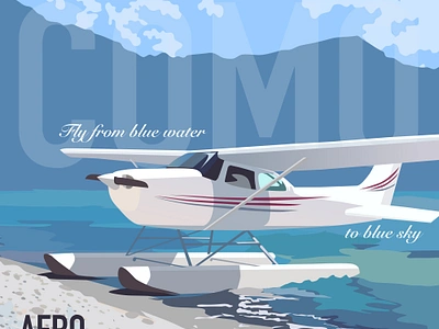 Aeroclub poster 023 aviation design graphic design illustration poster