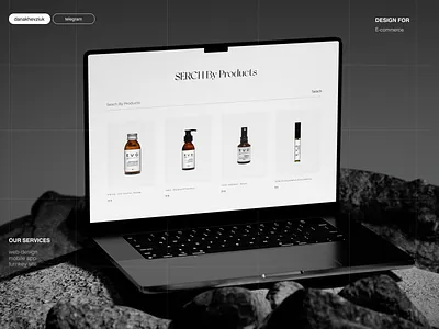 Design for E-commerce cosmetics store design e commerce shop store ui ux web web design