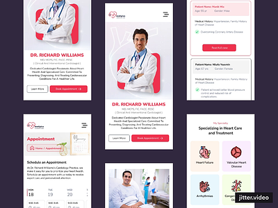 Doctor Personal Website app appointment booking branding design doctor doctor portfolio medical mobile mobile view personal portfolio product design ui ui ux uiux website