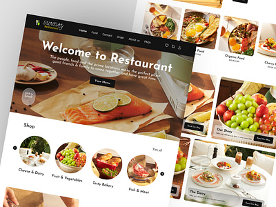 Sunday Restaurant Shopify Templates landing page design mobile app design modern shopify template restaurant mobile app design shopify builder shopify development shopify landing page design shopify mobile app design shopify mobile responsive design shopify restaurant website shopify website design sunday restaurant landing page sunday restaurant web templates uiux design visual design webtemplate design wordpress develeopment wordpress elementor design