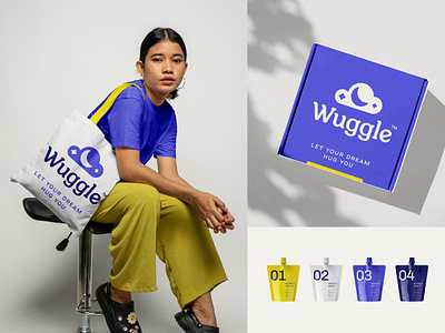 Wug Brand bag box brand branding calm cap cloud color colors dream logo packaging pouch relax sleep tote tote bag