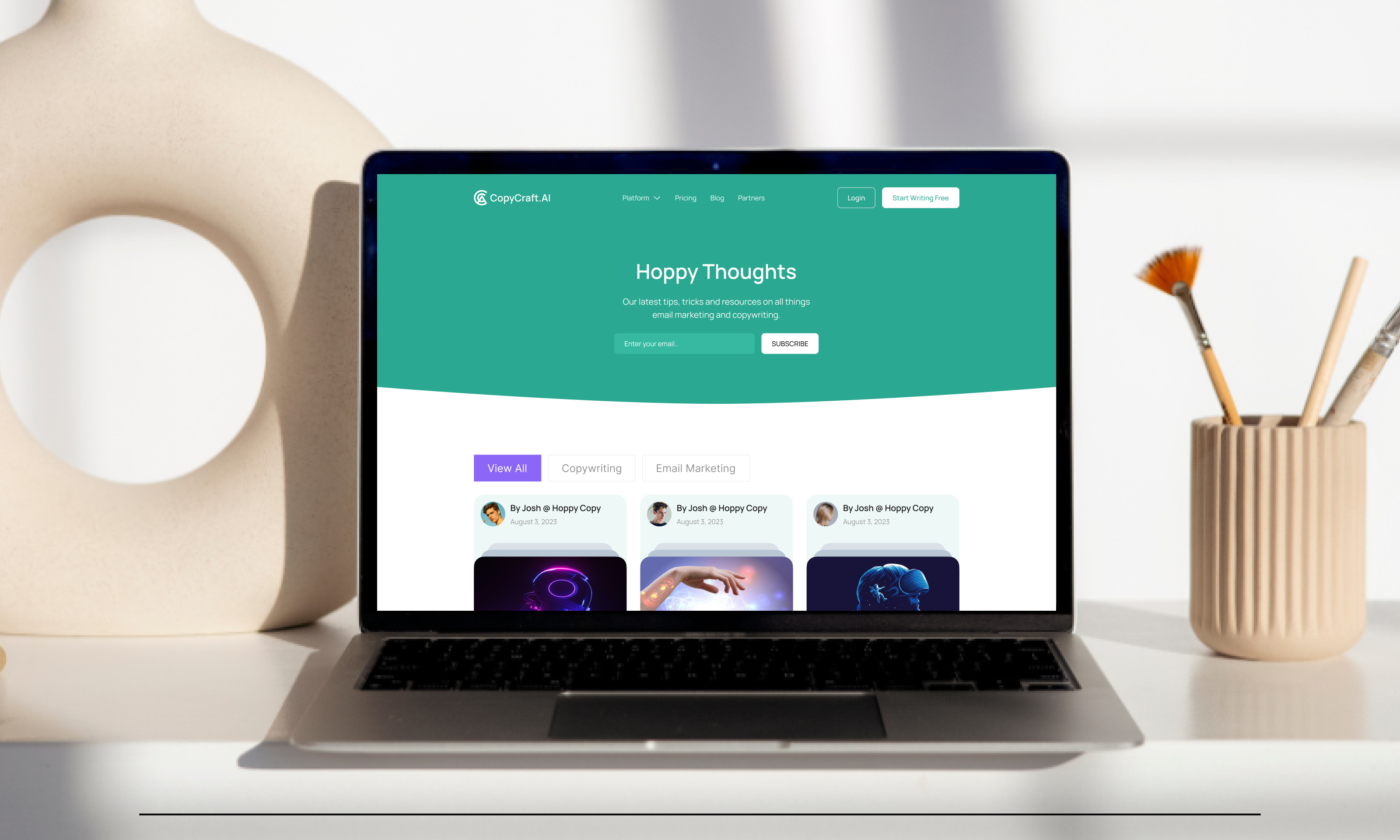 CopyCraft.AI - Email Copywriter Website Design 3d ai branding bot logo branding landingpage logo ui