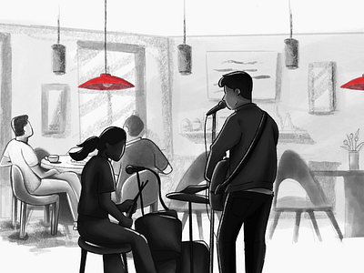 HSBC - Immersive Storytelling advertisement banking character creditcard digital art drawing environment family finance illustration immersive infinite lifestyle liquidinkdesign mentalcanvas monochrome procreate sketch storytelling textures