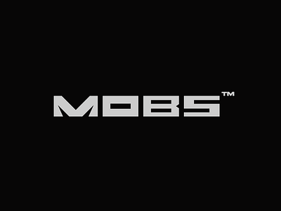 MOBS brandmark letter mark logo minimal logo design modern logo