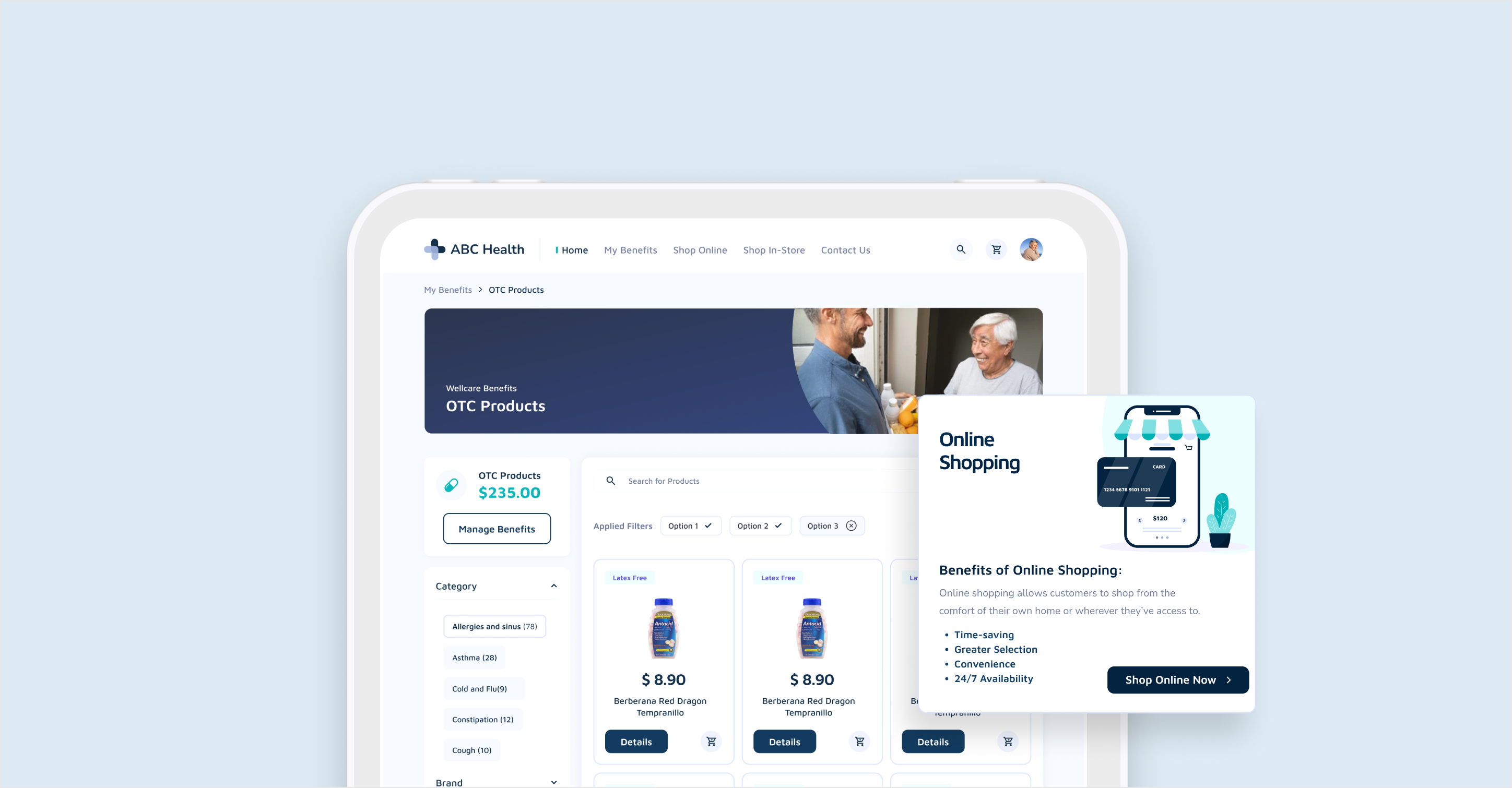Web-app design - Lynx e commerce web app