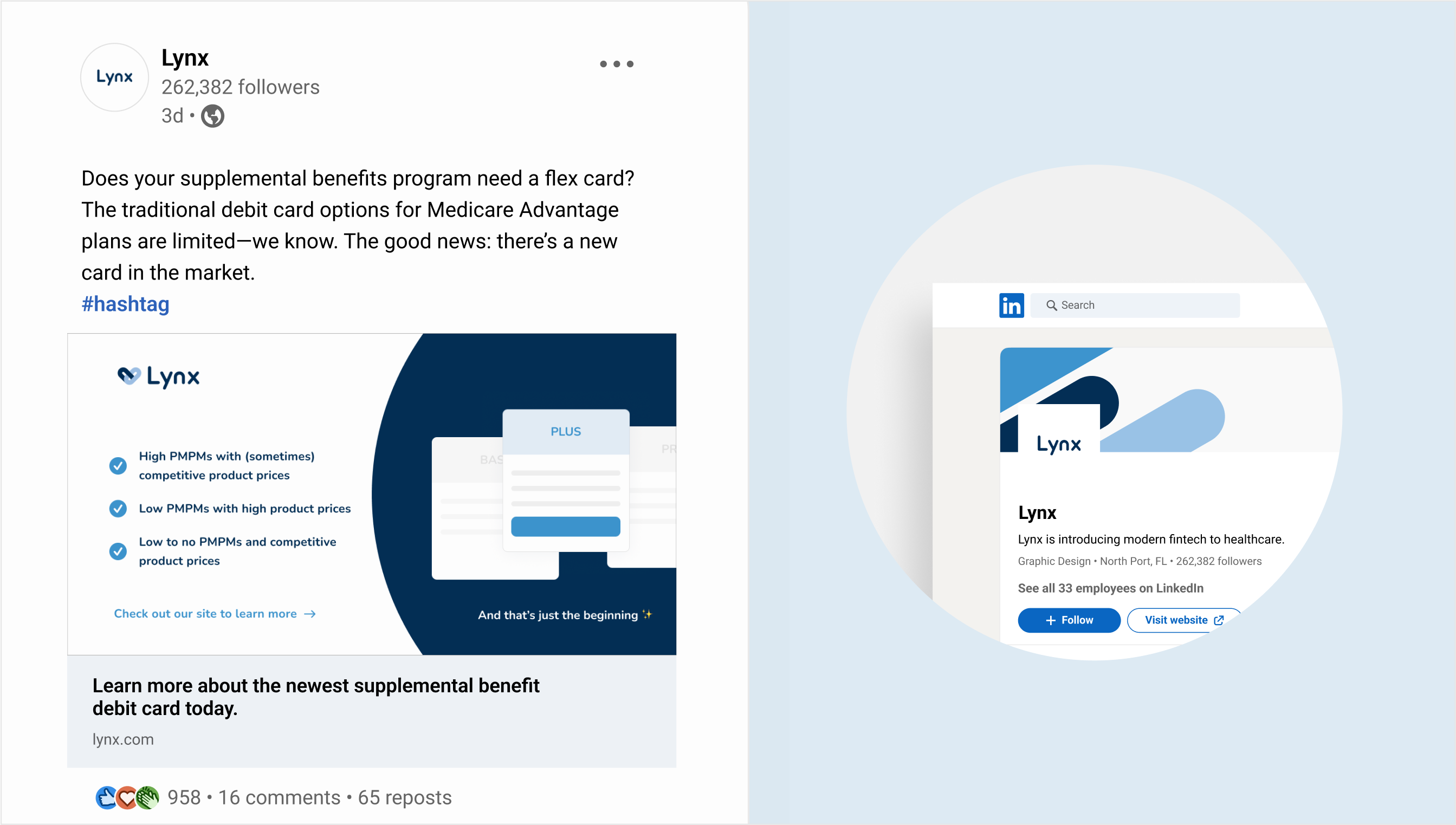 Social Media Design - Lynx social media
